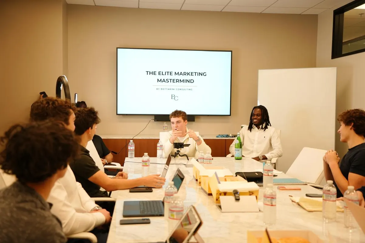 Bottarini Marketing Group team leading a marketing strategy session